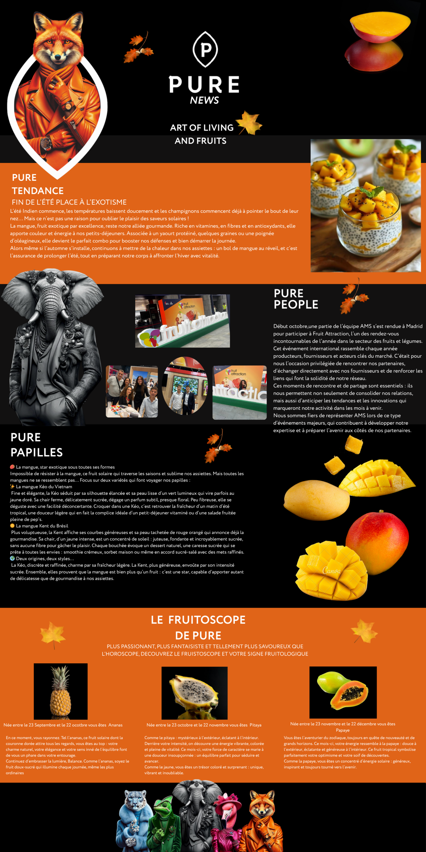 Magazine Pure News sur l'art de vivre et fruits